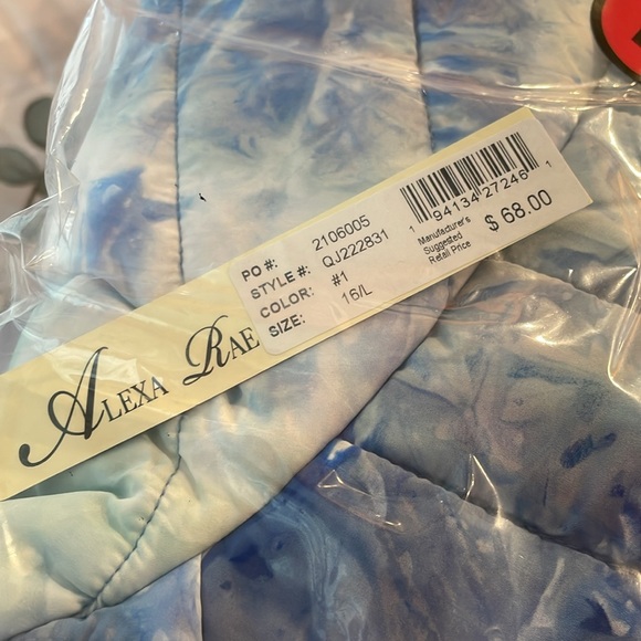 Alexa Rae Girls Blue Tie-Dye Puffer Jacket - Picture 10 of 11